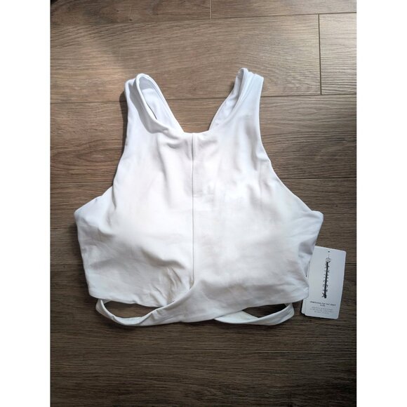 Athleta | Conscious Crop Cut Out Bra D-DD In White - Picture 3 of 12